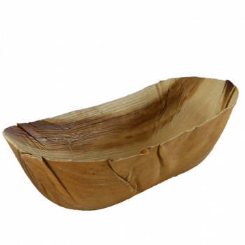 Ovale Palmenblatt Schale 25 x 12 x 8 cm